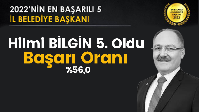 Hilmi Bilgin 2022’nin En Başarılı 5. Belediye Başkanı Seçildi